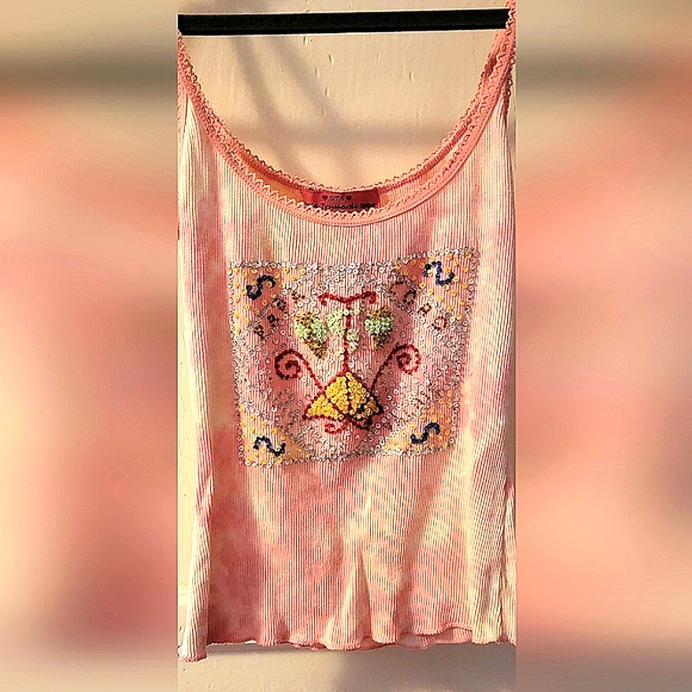 Sonia Trussardi Sepe sequin embellished tank top sz S